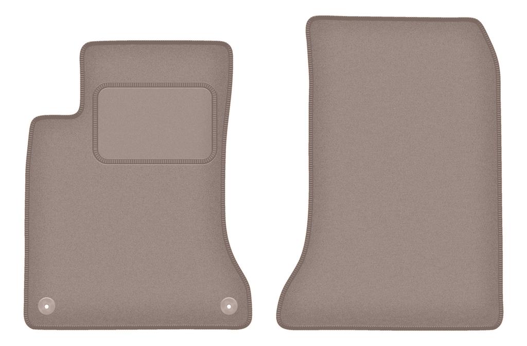 Beige front floor mats for: Mercedes GLA X156 crossover (2012-2018)