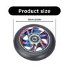 2lots Scooters Replacement Wheel with Bearings Aluminum Alloys Scooters Wheel for Aggressive Trick Cycling