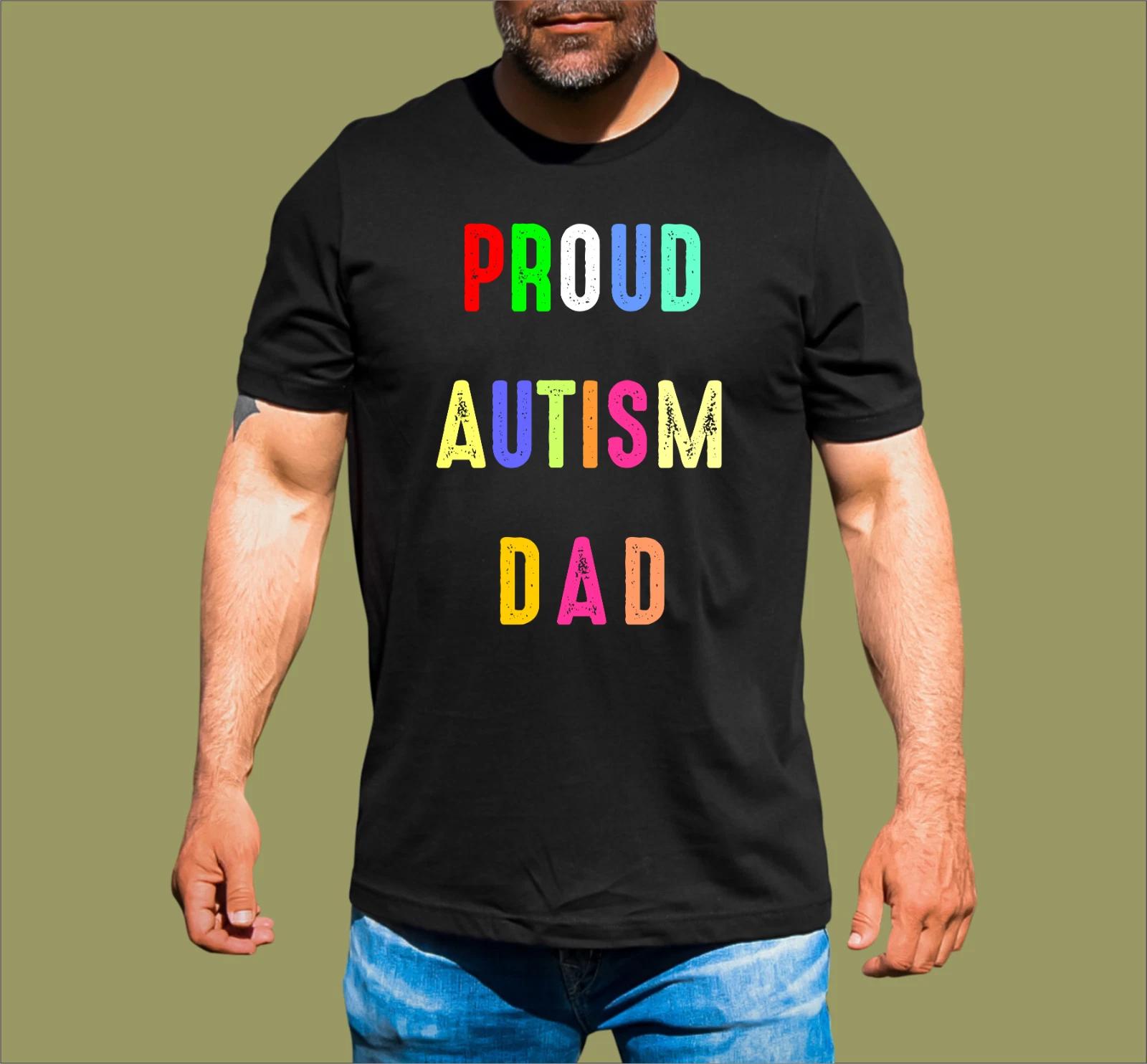 PROUD AUTISM DAD T-SHIRT 2XL