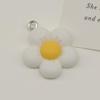 Vibrant Resin Sunflower 5-Petal Pendant Keychain – DIY Flower Jewelry Accessory