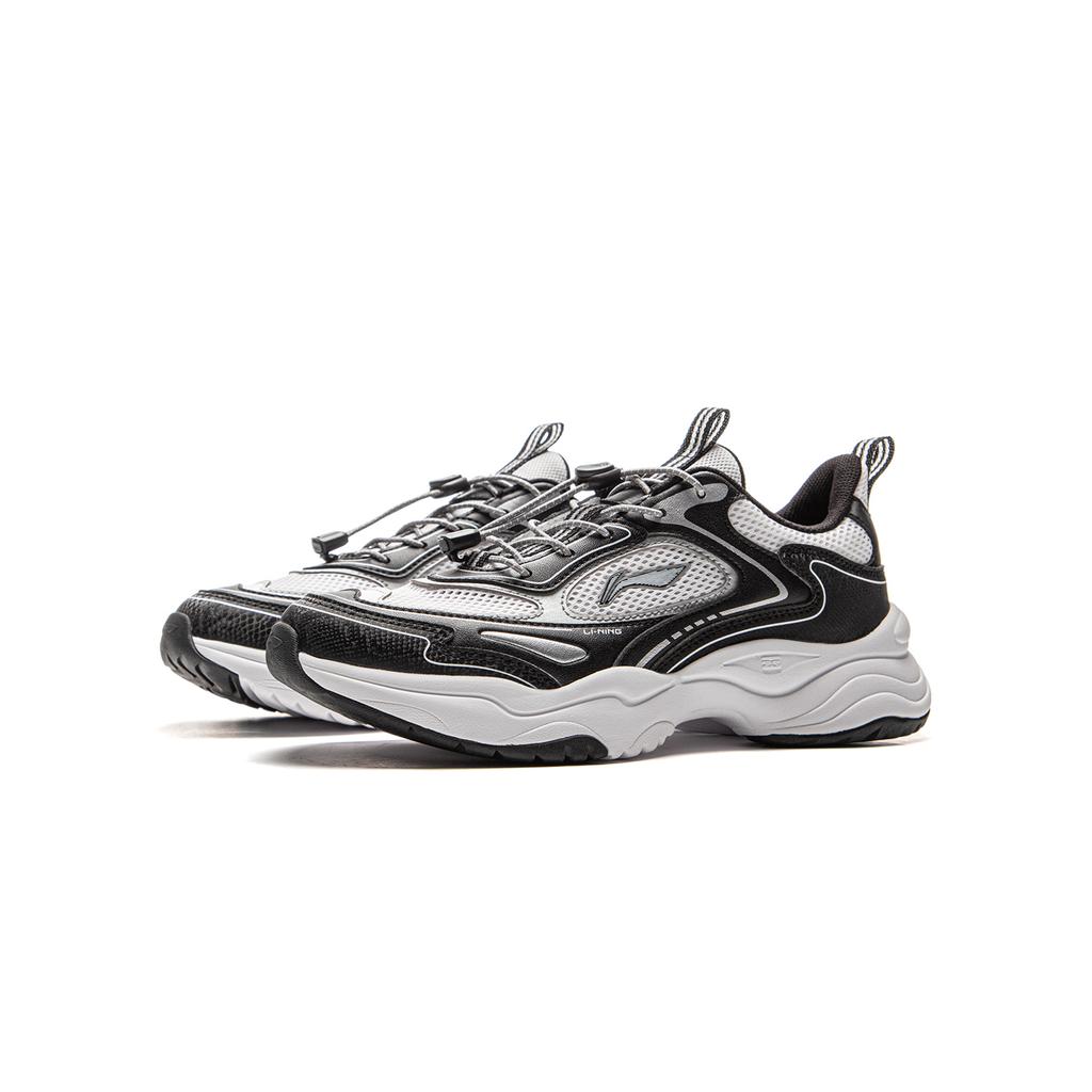 Li Ning Kids Mesh Fashion Sports Simple Versatile Breathable Lightweight Shock Absorbing Low Top Running Shoes Men Sneaker YKCV074-1