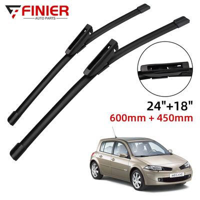 2PCS Wischerblätter für Renault Megane 2 MK2 2006-2008 24" 18" Fit Frontscheibe Windschutzscheibe Fenster Pinsel Cutter Zubehör 2006 2007 2008