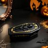 Skull Storage Organizer Gothic Casket Jewelry Box, Resin Spooky Figurine for Tabletop Rings, Halloween Dark Organizer, Unique Gift Goth Lovers