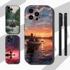 Bass Boat Lure Fishing Slim Back Phone Case for iPhone 17,16,15,14,13,12,11 Pro,Max,Plus,X,XS,XR,SE,Mini Protective Cover
