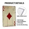 Vintage Poker Metal Sign Retro Joker Tin Sign King Jack Sign Wall Decoration for Home Cafe Pub Bar Shop 8x12 Inch