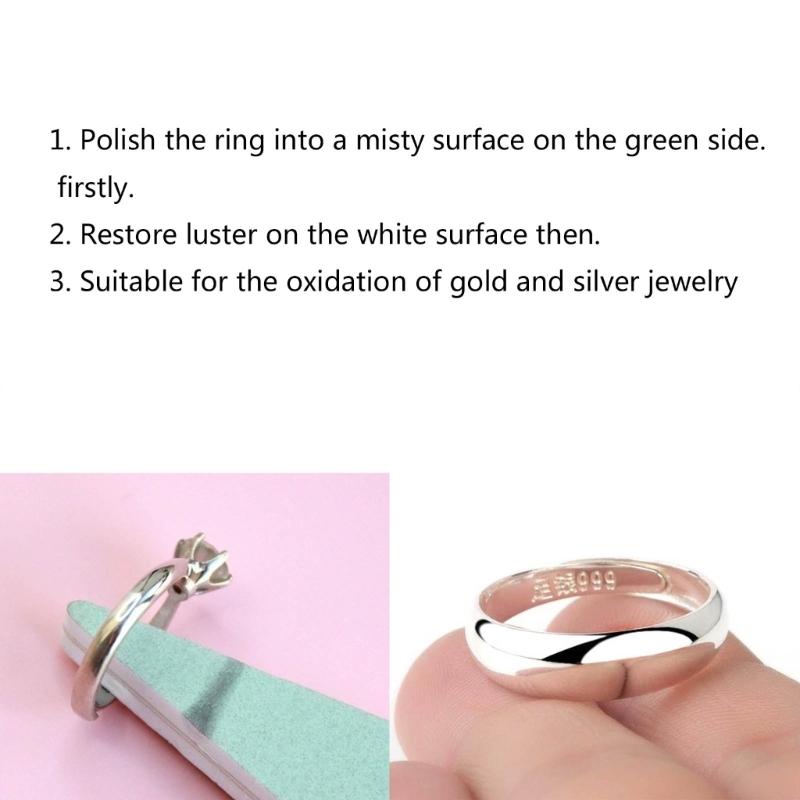 Set of 20 Polishing Sticks Set Jewelry Sanding Tools Diamond Shape Cleaning Spong Sticks Professional Jewelry Polishers