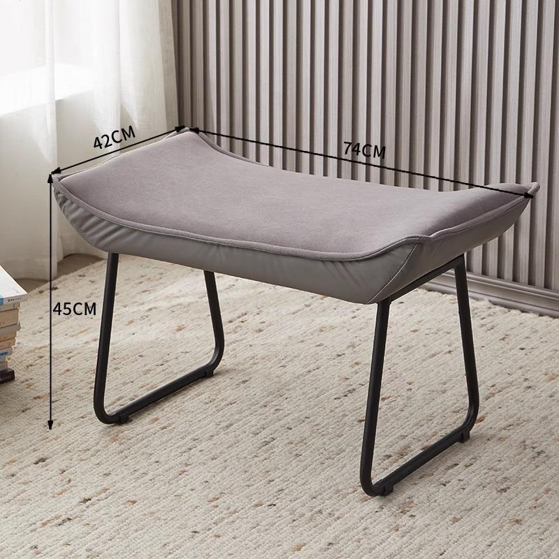 Foldable Multi-Color Footstool, Modern Entryway & Office Ottoman for Shoe Changing &Nap Support, Compact Space-Saving Home Decor