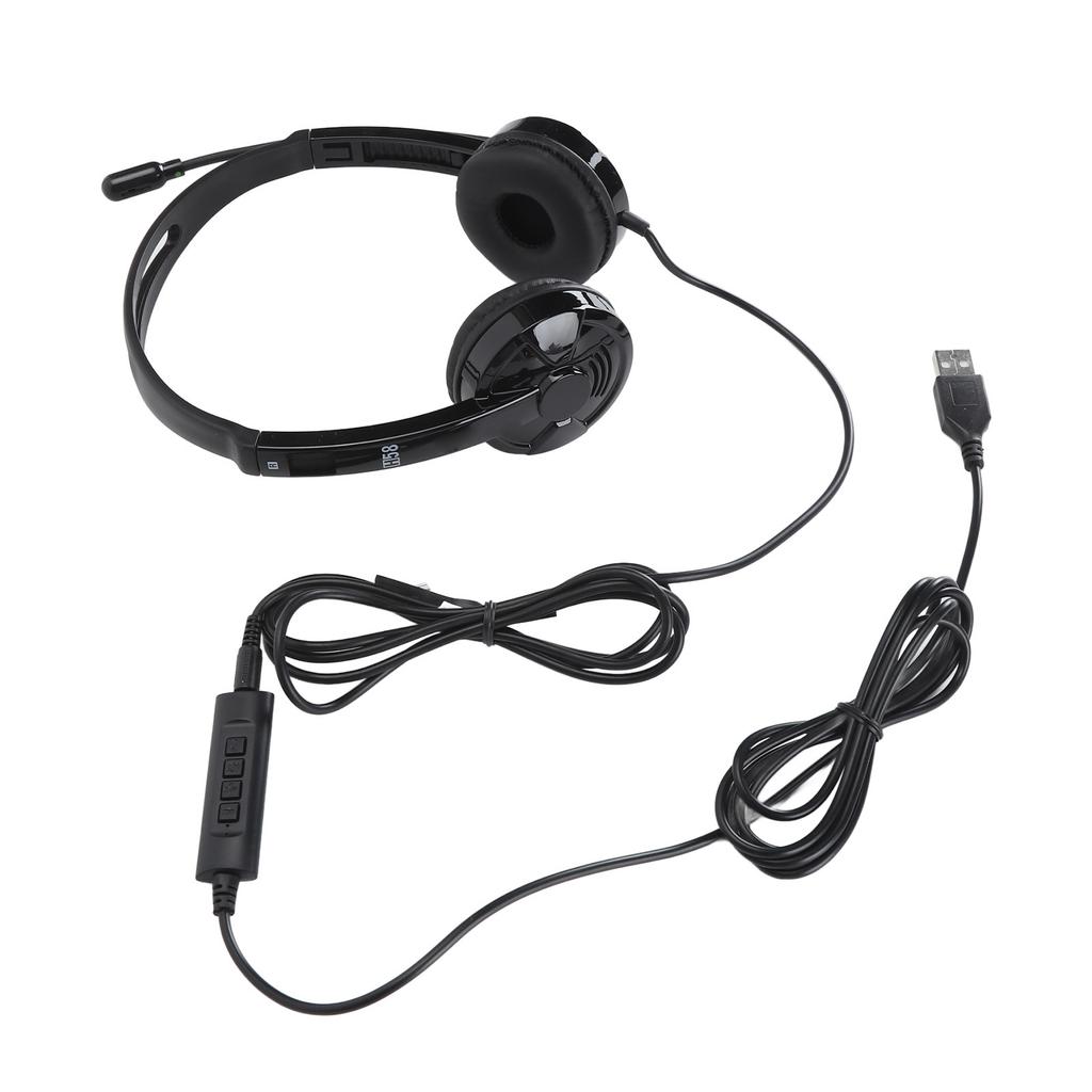 Telephone Headset Professional Noise Reduction Microphone Mute Office Phone Headset for Office Busin