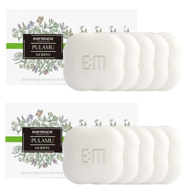 EM Fermented Soap 10 pcs (100g) Face Wash, Shower Cleansing, Pores, Hair Washing, Face Wash, Body Wash, 100g x 10 pcs