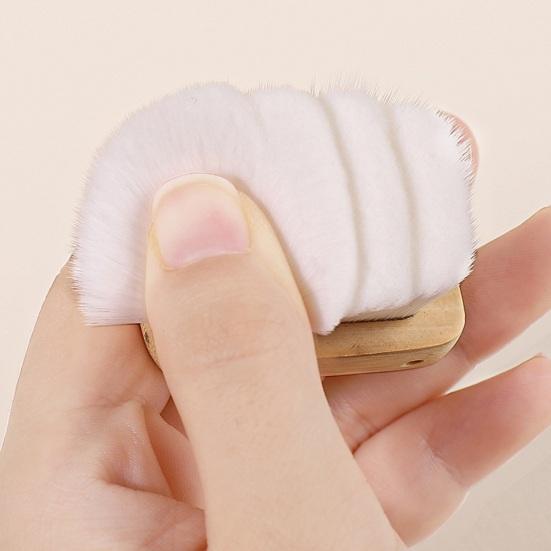 Compact Soft Bristle Brush Convenient Durable Small Mahjong Cleaning Manicure Tool for Dead Skin Removal