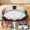 Zhishi 32CM 410 Edelstahl Wok Dampfgareinsatz Set