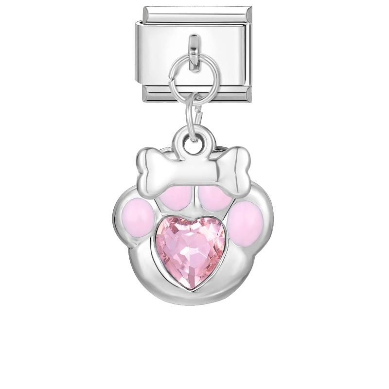 Fashion Magic Wand Heart Sun Baseball Rugby Pendant Italian Charm Link Fit 9mm Stainless Steel Bracelet DIY Making for Men Women