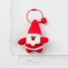 Funny Crochet Santa Claus Doll Keychain Home Room Decor Cute Handmade Plush Wool Knitted Santa Claus Ornament Christmas Gifts
