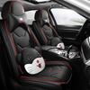 2022 Cartoon Mouse Leather Car Seat Covers - Universal, Four Seasons Full Wrap Set