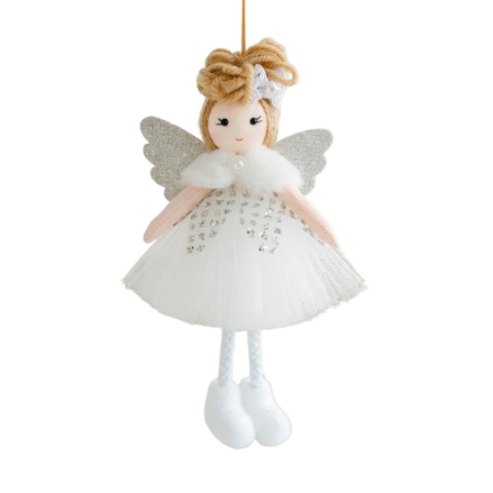 Soft Wings Angel Girl Pendant Cartoon Christmas Tree Hanging Decoration  New Year Festival Gifts