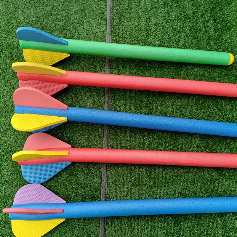 Soft Javelin Throw & Torpedo Relay Set with Whistle - Athletic Mat & Hurdles