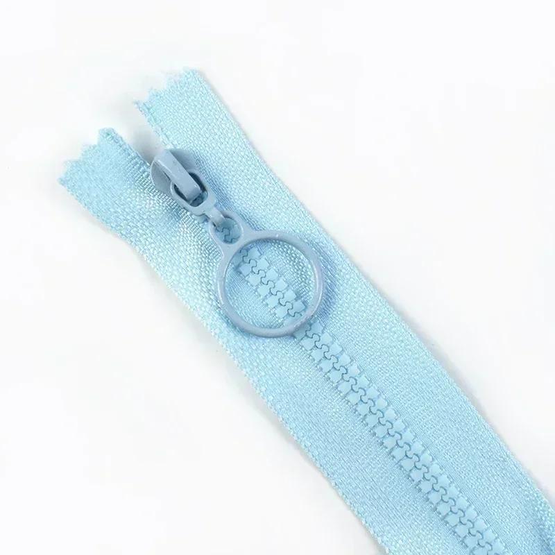 5/10/20Pcs Meetee 25/60cm 3# Resin Zippers Close/Open End Zipper for Clothes Bags Ring Puller Zip Garment Sewing Accessories