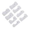 9Pcs Alignment Ruler Set Centering Guide Contour Design DIY T?Shirt Round?Neck V?Neck Sewing Ruler