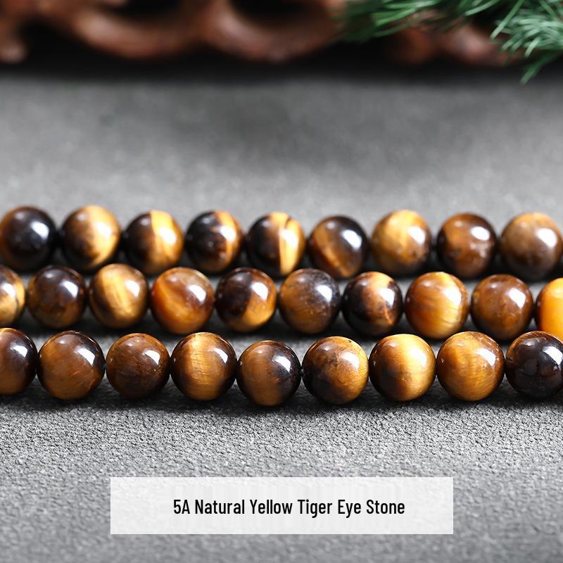 Yellow Tiger Eye Beads for DIY Jewelry Making - High-End Accessories for Bracelets and Necklaces