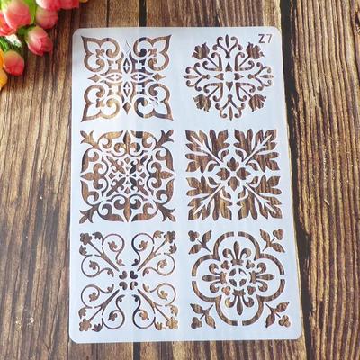 1 szt. Szablony szablonów słodkie kreskówki zwierzęce kwiatowe puste rysunki szablony warstwowe malowanie ścian DIY scrapbooking dziennik wystrój