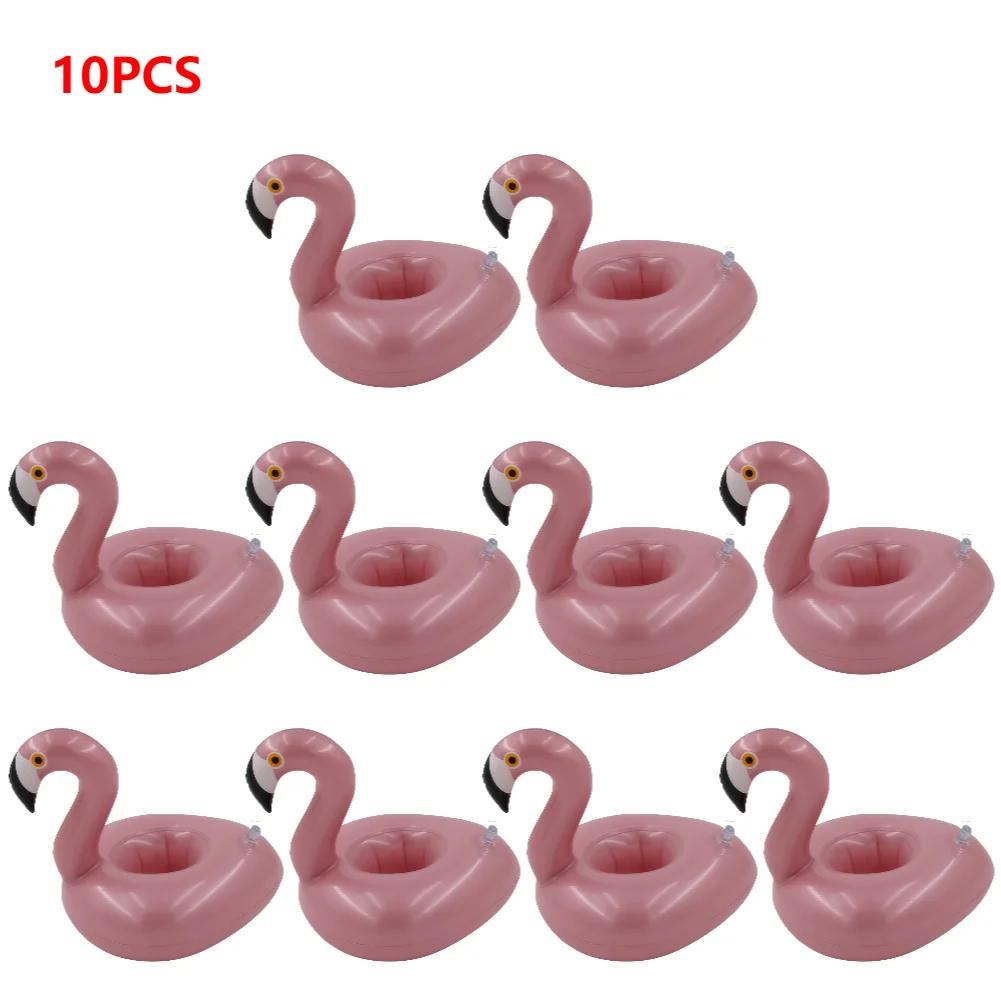 1-30PCS Float Inflatable Flamingo Drink Cup Holder Party Decor Water Cup Holder Swimming Pool Toys Beach Inflatables Party Decor