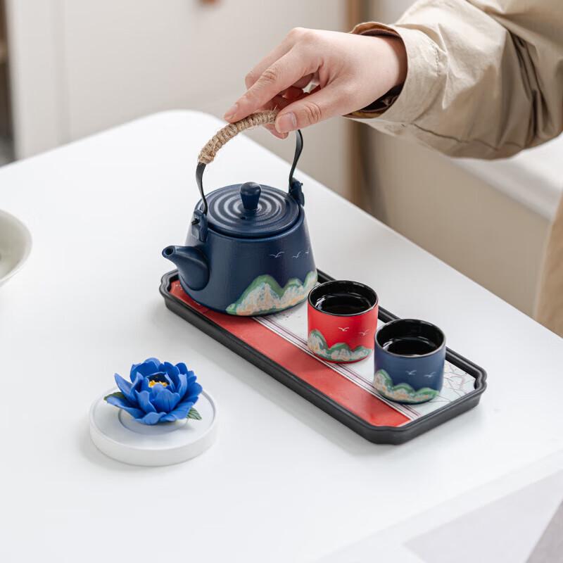 Hongyu Hand-painted Ceramic Tea Set