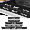 Carbon Fiber Car Door Sill Protector Decals For SAIL Logo Trunk Anti-Scratch Protective Strip Auto Accessories