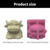 Succulent Planter Mold Crafting Mould Flexible Vase Molds Calf Shape Flowerpot Mold Suitable for Handmade Flowerpot