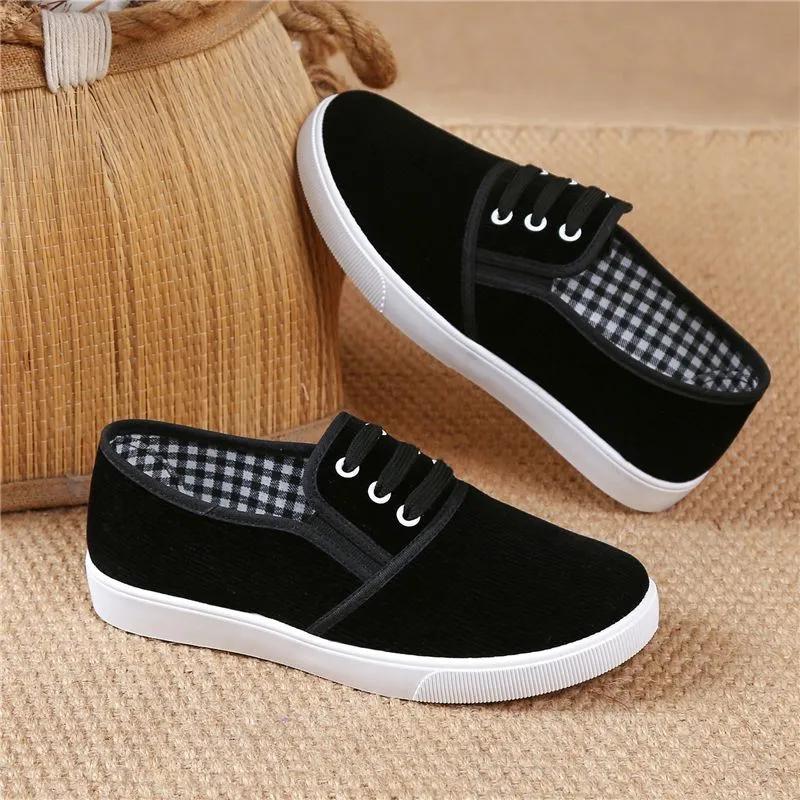 sapatos femininas women fashion sweet round toe wine red canvas flat shoes lady casual black student school work loafers ga546