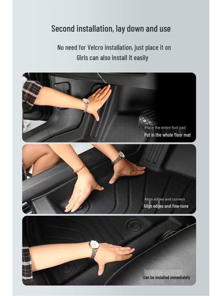BYD Car Floor Mats for Qin PLUS, Yuan UP, Sea Lion, Seal 06/05, Song PRO, Seagull, Dolphin, Yuan PLUS
