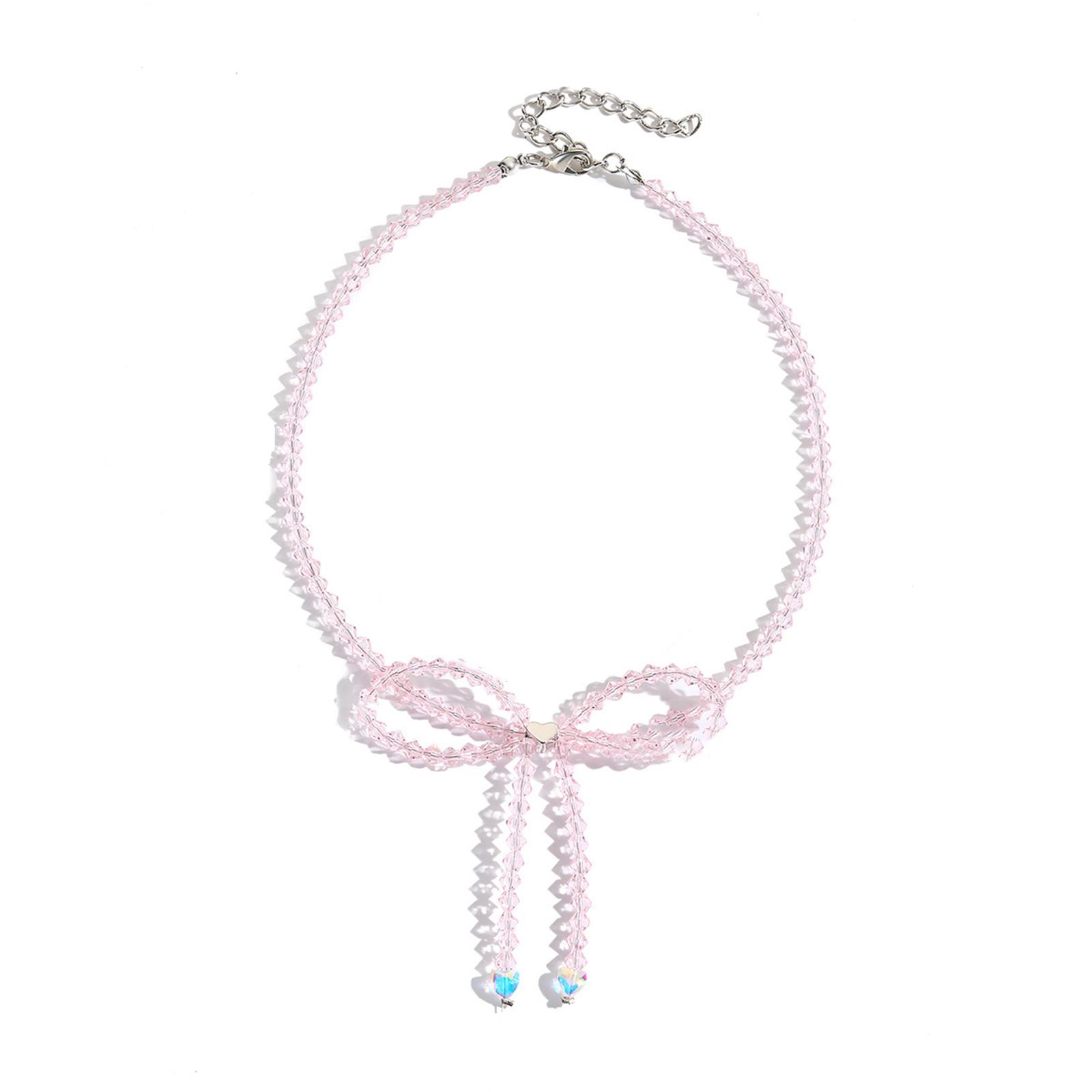 

Нежная цепочка-бантик на ключицу из акрила с бусинами и бантом-бабочкой, ожерелье-воротник, ювелирное украшение на ключицу для женщин и девочек 4