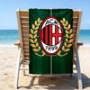 Milan Football club Printed Beach Towel, Super Soft Microfiber, Perfect Gift Birthday, for Pool, Beach, Travel, for family and friends