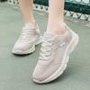 2025 summer new versatile women's shoes foreign trade sports shoes big net breathable hollow women's casual shoes Korean version lace-up