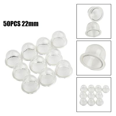 50 Stück Transparente Kraftstoffpumpe Vergaser Kompatibel mit Gartengeräten