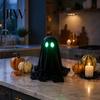 Spooky Party Decorations for Festival Halloween Ghost Decoration, Glow in The Dark Standing Ghost, Realistic Decor Small Black Fabric Tabletop,