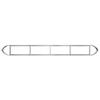 Raised Garden Bed Galvanized Steel 380 X 40 X 40 Cm Steel