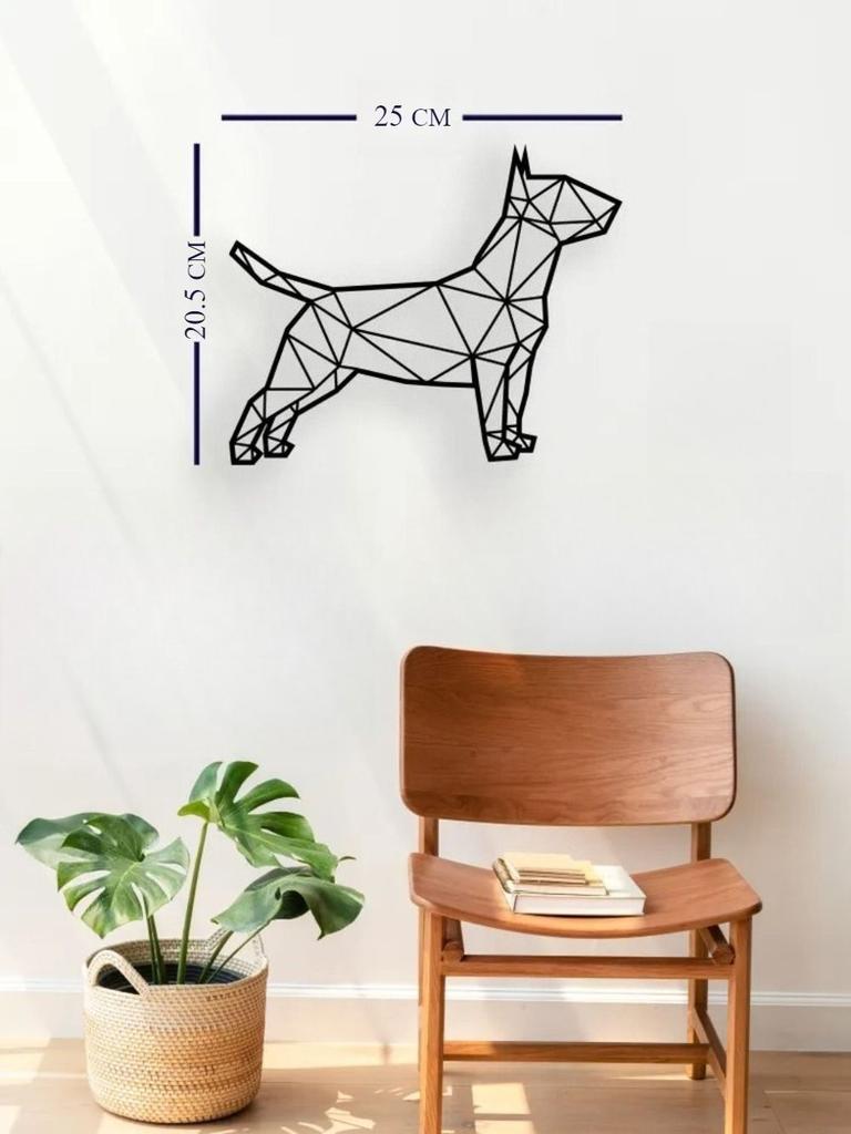 Wandkunst Metall Bulldogge Panel Heimdekoration