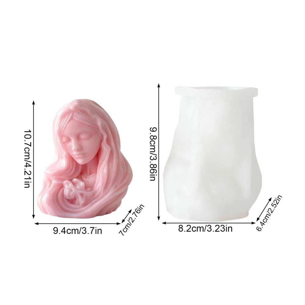 Candle Molds 3D Silicone Easy Release Heat-Resistant Candle Making Molds For Women Adults Craft Lovers Resin Plaster Soap Clay