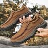 Men's Shoes Platform Wear-resistant Outdoor Hiking Shoes Loafer Foot Casual Leather Shoes