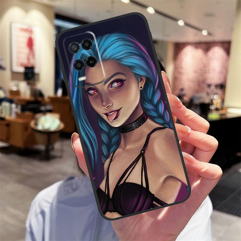 Jinx Arcane Case For Oppo A94 A74 A54 A18 A38 A58 A78 A98 A40 A60 A80 A16 A76 A96 A15 A17 A77 A57S Cover