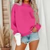 Women's Casual Fashion Round Neck Long Sleeve Sweatshirt With Pockets
