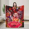 Warm Blanket Picnic Alastor Game VOX H-Hazbin Hotel Throw Blanket Flannel Bedspread For Couch Bed Fluffy Sofa Bed Cover