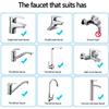 3pcs Water Saving Faucet Tap Aerator Water Flow Restrictor Regulator For M24 Male Thread Bathroom Faucet Bubbler Filter Sprayer