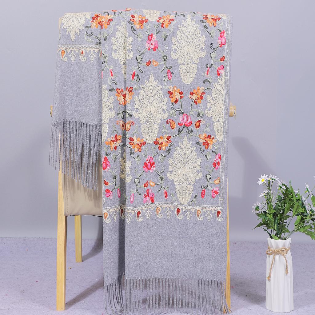 Autumn and Winter Red Scarf for Women, Spring and Autumn Embroidered Shawl, Gift for Mother, Wedding Dress, Cheongsam Outerwear, Wedding Banquet,