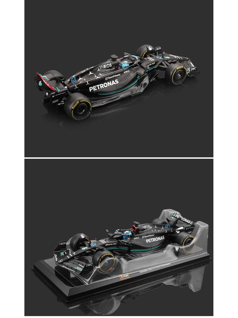 Bburago 1:24 2023 Mercedes W14 F1 Car Model - Lewis Hamilton Edition