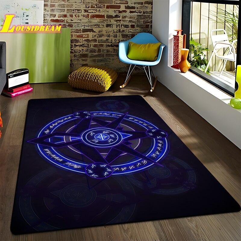 Freemason Illuminati Fashion Print Rug Home Decor Rug Anti-Slip Rug Living Room Bedroom Kitchen Bathroom Balcony Floor Mats