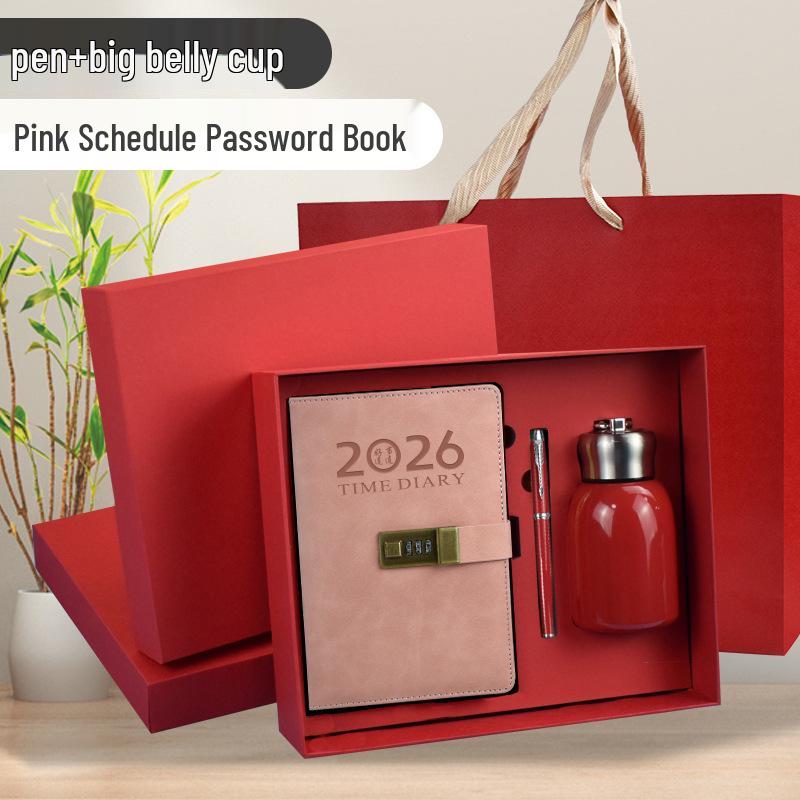 2026 Daily Diary and Password Keeper - Custom Logo, Thick Pages for Effective Time Management