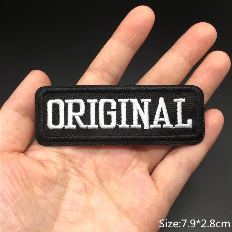 Letters Embroidered Patches For Clothing Iron On Patches Text Diy Appliques For Clothes Jacket Stripes Slogan Stickers