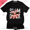 Slam Dunk Movie Co-branded Short Sleeve Tshirt Rukawa Maple Sakuraki Hanamichi Century High Five Cartoon Print Short Sleeve Tops