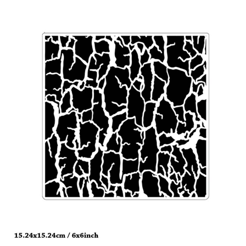 Plastic Embossing Template for Craft and Scrapbooking Sturdy Reusable Designs Tool for Paper Leather and Fabric